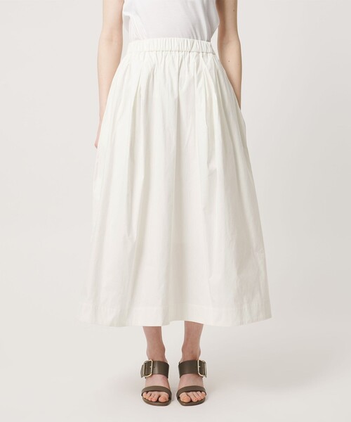 UNITED ARROWS(ユナイテッドアローズ)の「ボリューム タック スカート WHITE ‐ウォッシャブル‐(スカート・レディース・オフホワイト・36/38)」の5枚目の写真
