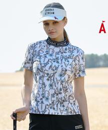 ADABAT STREAM（アダバットストリーム）の「【吸水速乾】フラワータイポモックT（Tシャツ/カットソー）」