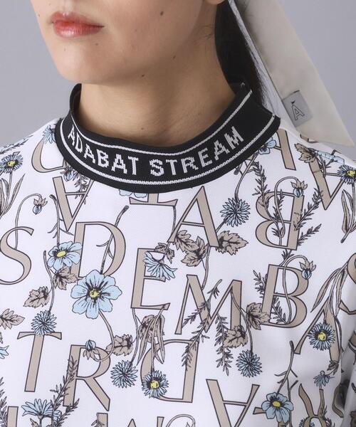 ADABAT STREAM(アダバットストリーム)の「【吸水速乾】UVカット ニューボタニカル半袖モックT(Tシャツ/カットソー・レディース・ホワイト系その他/ブルー系5・36/38/42/40)」の12枚目の写真