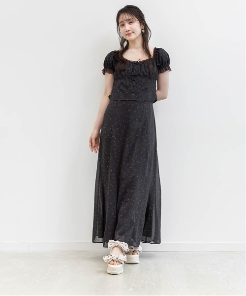 RANDA（ランダ）の「【Cherry＆Strawberry】チェリープリントリボンスポーツサンダル（サンダル・レディース・アイボリー/ブラック・S/M/L/LL）」の11枚目の写真
