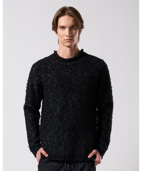 wjk(ダヴルジェイケイ)の「fancy yarn crew-neck knit(ニット/セーター・メンズ・ホワイト/チャコールグレー/ブラック・SMALL/MEDIUM/LARGE/X-LARGE)」の6枚目の写真