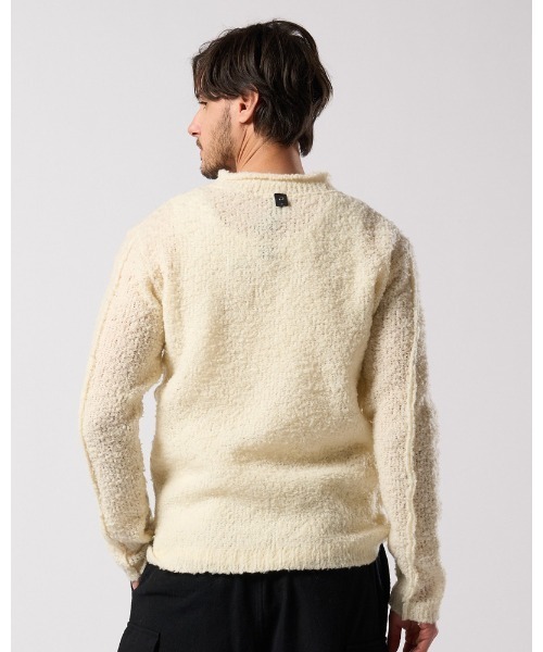 wjk(ダヴルジェイケイ)の「fancy yarn crew-neck knit(ニット/セーター・メンズ・ホワイト/チャコールグレー/ブラック・SMALL/MEDIUM/LARGE/X-LARGE)」の12枚目の写真