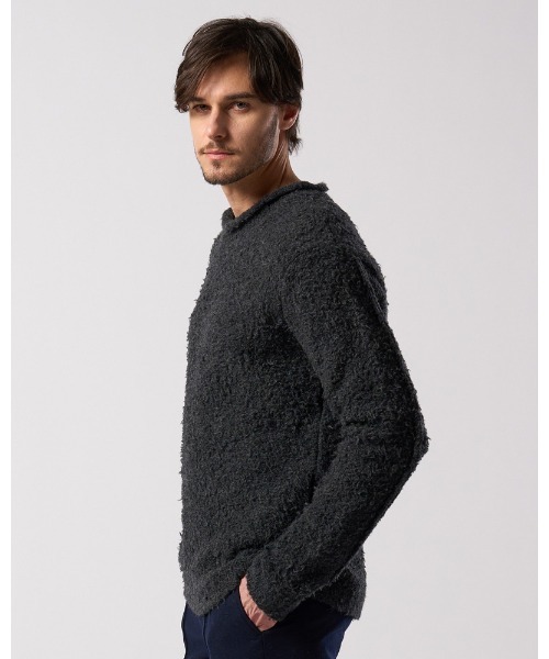 wjk(ダヴルジェイケイ)の「fancy yarn crew-neck knit(ニット/セーター・メンズ・ホワイト/チャコールグレー/ブラック・SMALL/MEDIUM/LARGE/X-LARGE)」の15枚目の写真