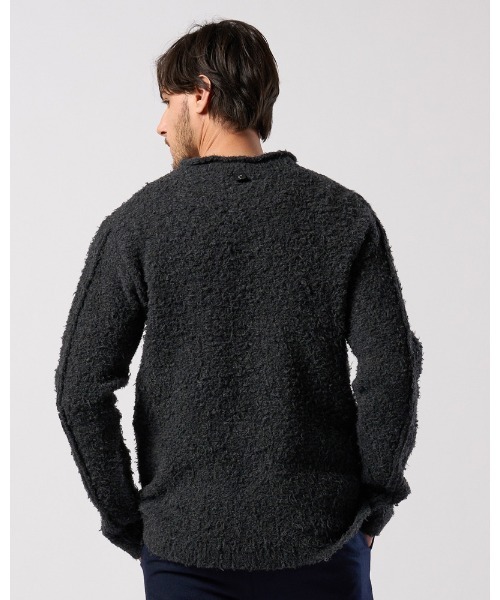 wjk(ダヴルジェイケイ)の「fancy yarn crew-neck knit(ニット/セーター・メンズ・ホワイト/チャコールグレー/ブラック・SMALL/MEDIUM/LARGE/X-LARGE)」の16枚目の写真