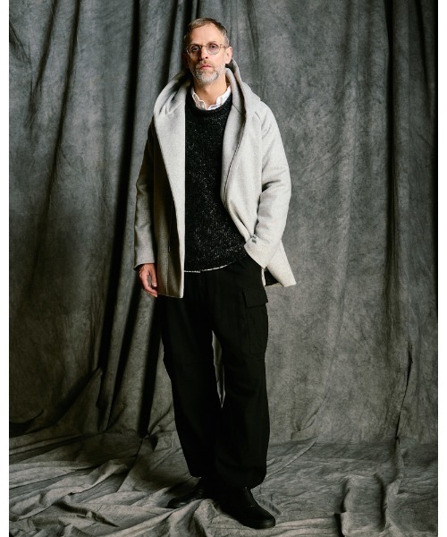 wjk(ダヴルジェイケイ)の「fancy yarn crew-neck knit(ニット/セーター・メンズ・ホワイト/チャコールグレー/ブラック・SMALL/MEDIUM/LARGE/X-LARGE)」の18枚目の写真