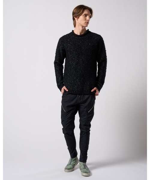 wjk(ダヴルジェイケイ)の「fancy yarn crew-neck knit(ニット/セーター・メンズ・ホワイト/チャコールグレー/ブラック・SMALL/MEDIUM/LARGE/X-LARGE)」の20枚目の写真