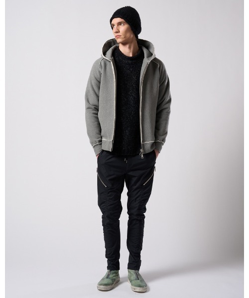 wjk(ダヴルジェイケイ)の「fancy yarn crew-neck knit(ニット/セーター・メンズ・ホワイト/チャコールグレー/ブラック・SMALL/MEDIUM/LARGE/X-LARGE)」の21枚目の写真