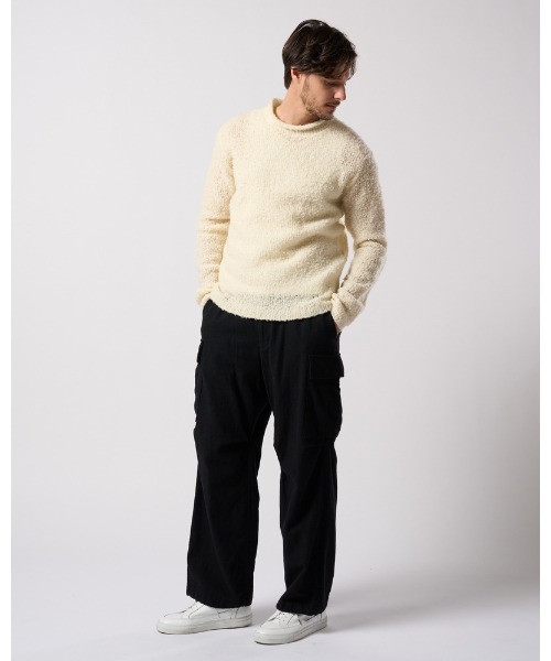 wjk(ダヴルジェイケイ)の「fancy yarn crew-neck knit(ニット/セーター・メンズ・ホワイト/チャコールグレー/ブラック・SMALL/MEDIUM/LARGE/X-LARGE)」の22枚目の写真