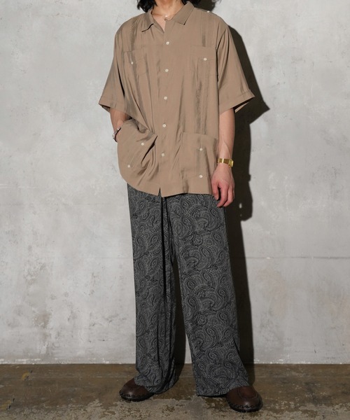 TOWNCRAFT(タウンクラフト)の「TOWNCRAFT / タウンクラフト PRINTED BEACH PANT オーバーダイ ペイズリー ビーチパンツ(その他パンツ・メンズ・グリーン/グレー/ブラック・SMALL/MEDIUM/LARGE)」の8枚目の写真