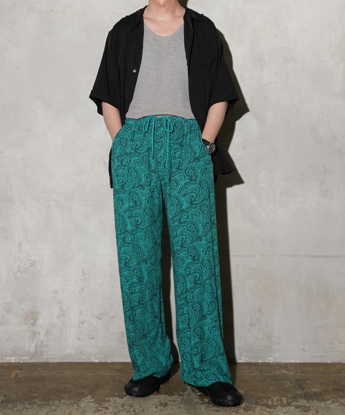 TOWNCRAFT(タウンクラフト)の「TOWNCRAFT / タウンクラフト PRINTED BEACH PANT オーバーダイ ペイズリー ビーチパンツ(その他パンツ・メンズ・グリーン/グレー/ブラック・SMALL/MEDIUM/LARGE)」の10枚目の写真