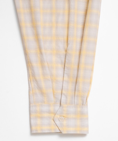 soerte（ソエルテ）の「Faded Plaid Open Collar Shirt / レトロチェックオープンカラーシャツ（シャツ/ブラウス・メンズ・ホワイト/オレンジ/チャコールグレー・1/3/2）」の20枚目の写真