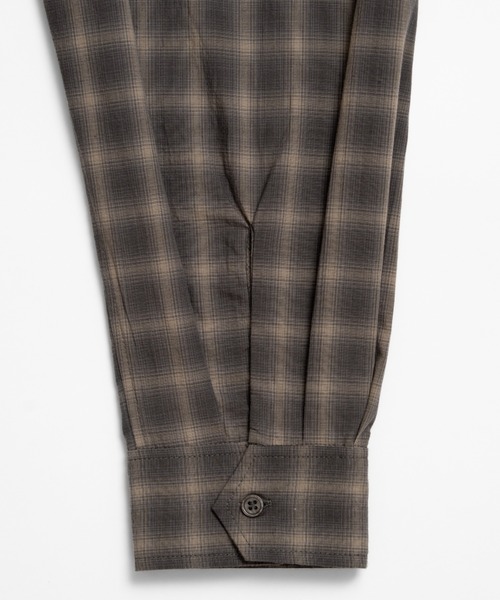 soerte（ソエルテ）の「Faded Plaid Open Collar Shirt / レトロチェックオープンカラーシャツ（シャツ/ブラウス・メンズ・ホワイト/オレンジ/チャコールグレー・1/3/2）」の8枚目の写真