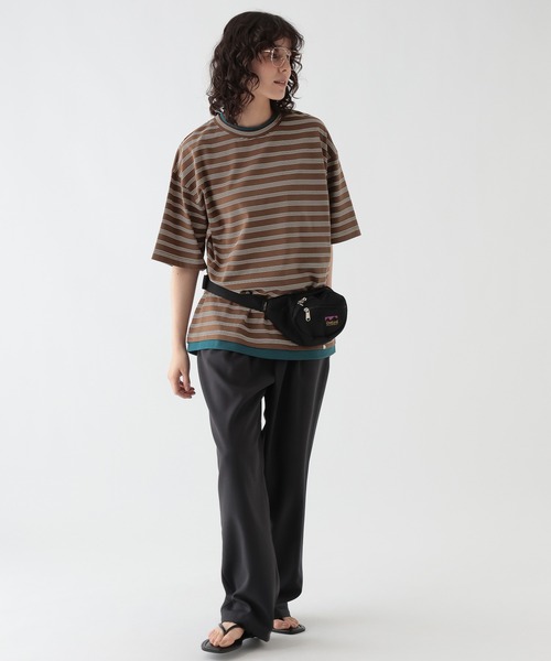 GEORGE'S(ジョージズ)の「配色レイヤードTシャツ(Tシャツ/カットソー・メンズ・ネイビー/ブラウン系その他・LARGE/MEDIUM)」の15枚目の写真