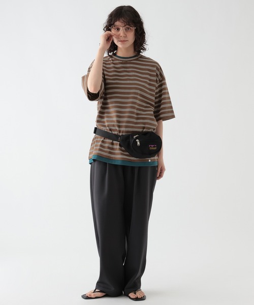 GEORGE'S(ジョージズ)の「配色レイヤードTシャツ(Tシャツ/カットソー・メンズ・ネイビー/ブラウン系その他・LARGE/MEDIUM)」の12枚目の写真