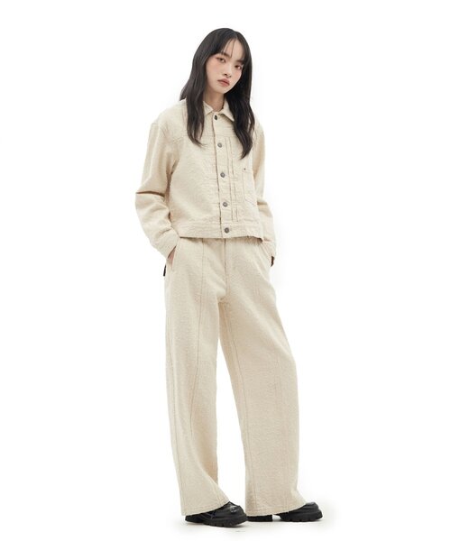 CIAOPANIC（チャオパニック）の「【DEFGARMENTS/デフガーメンツ】CLASSY TYPE-1 JACKET（デニムジャケット・レディース・アイボリー・LARGE/MEDIUM/SMALL）」の5枚目の写真