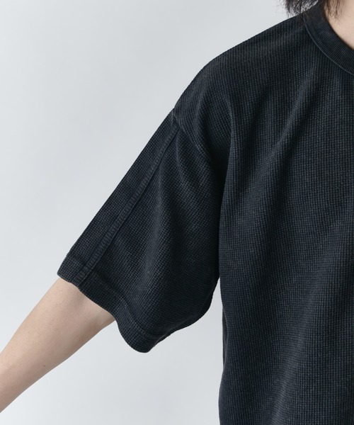 Lui's(ルイス)の「サーマルフェードヘンリーネックTシャツ(Tシャツ/カットソー・メンズ・ブラック/グレー・FREE)」の13枚目の写真