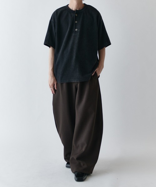 Lui's(ルイス)の「サーマルフェードヘンリーネックTシャツ(Tシャツ/カットソー・メンズ・ブラック/グレー・FREE)」の22枚目の写真