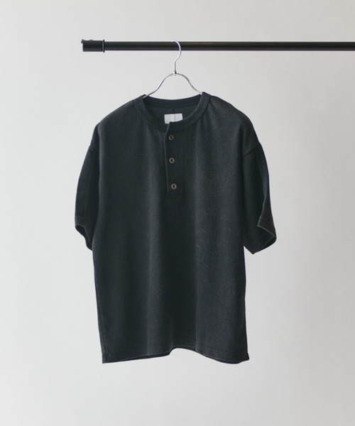 Lui's(ルイス)の「サーマルフェードヘンリーネックTシャツ(Tシャツ/カットソー・メンズ・ブラック/グレー・FREE)」の8枚目の写真