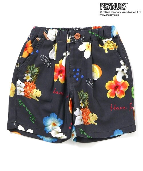 PEANUTS(ピーナッツ)の「PEANUTS MIX ARTアロハショーツ(その他パンツ・キッズ・サックスブルー/ブラック・140/130/120/110/100/90/80)」の9枚目の写真