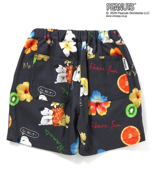PEANUTS(ピーナッツ)の「PEANUTS MIX ARTアロハショーツ(その他パンツ・キッズ・サックスブルー/ブラック・140/130/120/110/100/90/80)」の11枚目の写真