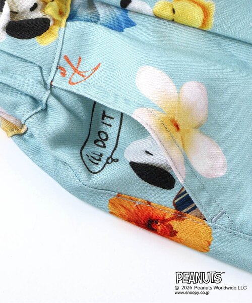 PEANUTS(ピーナッツ)の「PEANUTS MIX ARTアロハショーツ(その他パンツ・キッズ・サックスブルー/ブラック・140/130/120/110/100/90/80)」の14枚目の写真