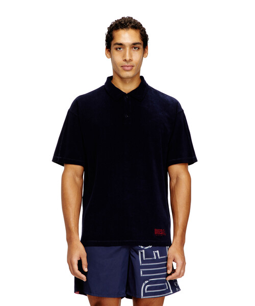 DIESEL(ディーゼル)の「メンズ ポロシャツ JOSHUA-D-CORE(ポロシャツ・メンズ・ホワイト/ネイビー・MEDIUM/LARGE/SMALL/X-LARGE/X-SMALL/XX-LARGE)」の2枚目の写真