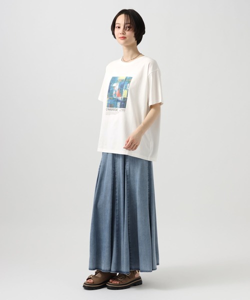 BAYFLOW（ベイフロー）の「アソート箔プリント半袖Tシャツ（Tシャツ/カットソー・レディース・ブラック/オフホワイト/グレー・FREE）」の4枚目の写真