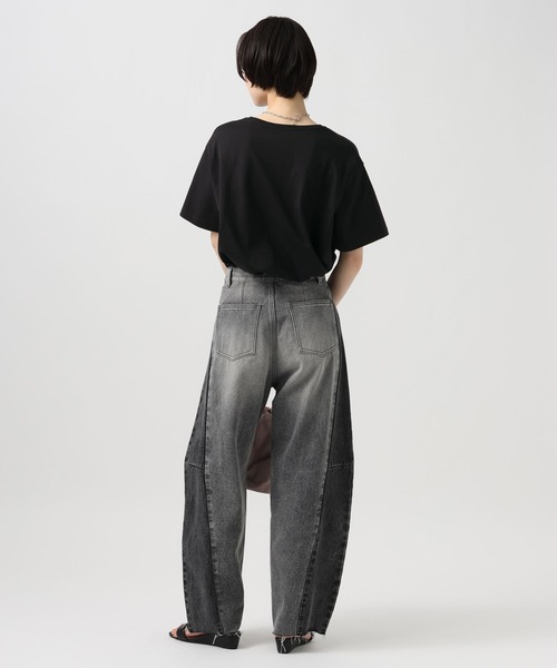 BAYFLOW（ベイフロー）の「アソート箔プリント半袖Tシャツ（Tシャツ/カットソー・レディース・ブラック/オフホワイト/グレー・FREE）」の13枚目の写真