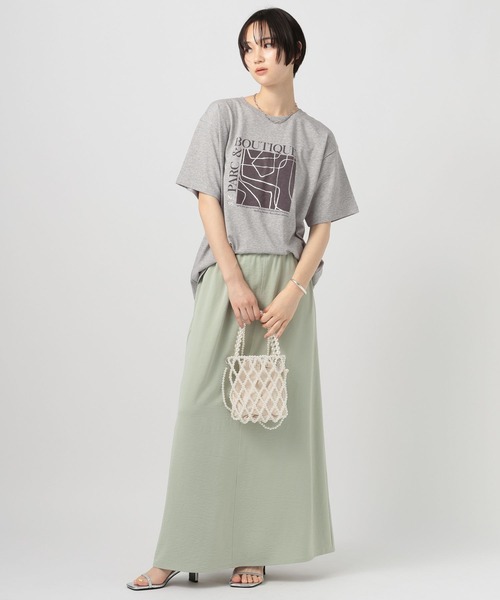BAYFLOW(ベイフロー)の「アソート箔プリント半袖Tシャツ(Tシャツ/カットソー・レディース・ブラック/オフホワイト/グレー/ブラック系/ホワイト系/グレー系・FREE)」の13枚目の写真