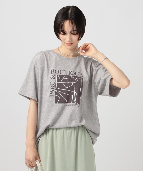 BAYFLOW(ベイフロー)の「アソート箔プリント半袖Tシャツ(Tシャツ/カットソー・レディース・ブラック/オフホワイト/グレー/ブラック系/ホワイト系/グレー系・FREE)」の14枚目の写真