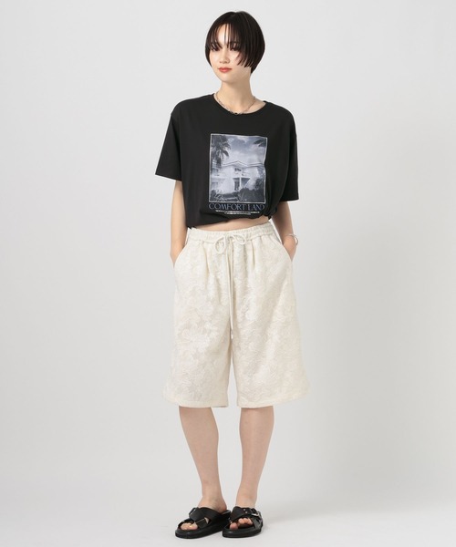 BAYFLOW(ベイフロー)の「アソート箔プリント半袖Tシャツ(Tシャツ/カットソー・レディース・ブラック/オフホワイト/グレー/ブラック系/ホワイト系/グレー系・FREE)」の16枚目の写真