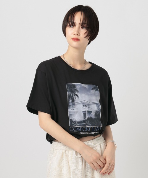 BAYFLOW(ベイフロー)の「アソート箔プリント半袖Tシャツ(Tシャツ/カットソー・レディース・ブラック/オフホワイト/グレー/ブラック系/ホワイト系/グレー系・FREE)」の17枚目の写真