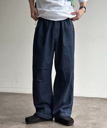 綿麻ニータックパンツ