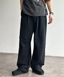 綿麻ニータックパンツ