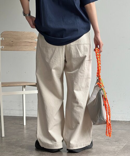 CPCM(シーピーシーエム)の「綿麻ニータックパンツ(その他パンツ・メンズ・ブラック/アイボリー/ネイビー・MEDIUM/LARGE)」の6枚目の写真