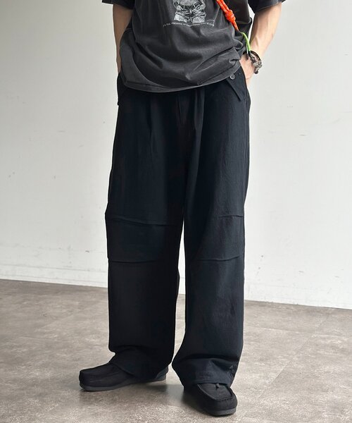 CPCM(シーピーシーエム)の「綿麻ニータックパンツ(その他パンツ・メンズ・ブラック/アイボリー/ネイビー・MEDIUM/LARGE)」の16枚目の写真