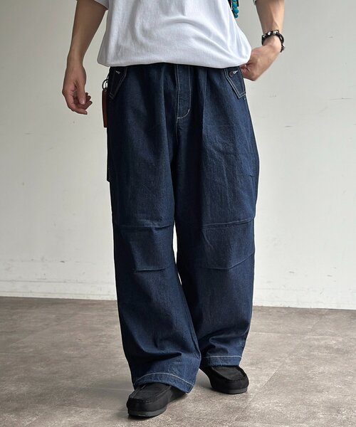 CPCM(シーピーシーエム)の「綿麻ニータックパンツ(その他パンツ・メンズ・ブラック/アイボリー/ネイビー・MEDIUM/LARGE)」の18枚目の写真