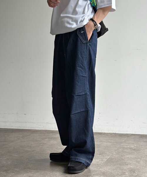 CPCM(シーピーシーエム)の「綿麻ニータックパンツ(その他パンツ・メンズ・ブラック/アイボリー/ネイビー・MEDIUM/LARGE)」の19枚目の写真