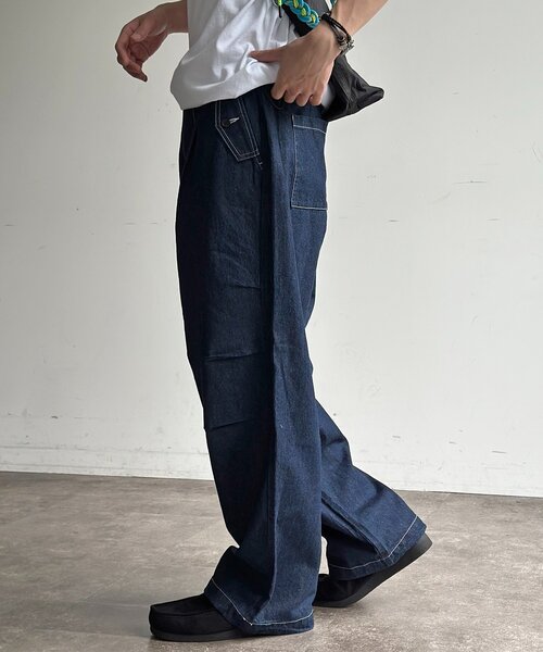 CPCM(シーピーシーエム)の「綿麻ニータックパンツ(その他パンツ・メンズ・ブラック/アイボリー/ネイビー・MEDIUM/LARGE)」の20枚目の写真