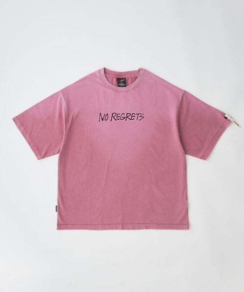 ADAM PATEK(アダムパテック)の「ADAMPATEK/gallagher agingT/プリント、刺繍入りエイジング加工Tシャツ(AP2614021)(Tシャツ/カットソー・レディース・ホワイト/グリーン/ピンク/ブラック・1/2)」の4枚目の写真