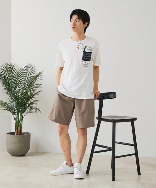 Blue Standard (ブルースタンダード)の「【BLUE STANDARD/ブルースタンダード】【涼しい スラブ天竺】 アニマルプリント ポケット付きTシャツ 綿100% 凹凸素材 ペンギン ゆるかわ 凹凸素材 部屋着 ワンマイル キャンプ(Tシャツ/カットソー・メンズ・その他/その他1/その他2/その他3/その他4・MEDIUM/X-LARGE/LARGE)」の18枚目の写真