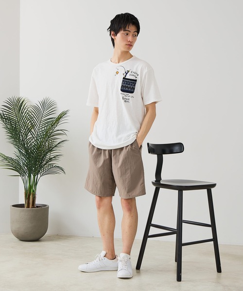 Blue Standard (ブルースタンダード)の「【BLUE STANDARD/ブルースタンダード】【涼しい スラブ天竺】 アニマルプリント ポケット付きTシャツ 綿100% 凹凸素材 ペンギン ゆるかわ 凹凸素材 部屋着 ワンマイル キャンプ(Tシャツ/カットソー・メンズ・その他/その他1/その他2/その他3/その他4・MEDIUM/X-LARGE/LARGE)」の20枚目の写真