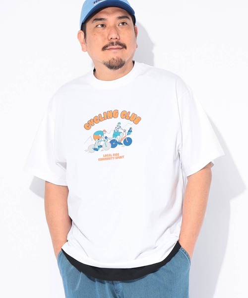 B&T CLUB(ビーティークラブ)の「Tシャツ 半袖 メンズ 大きいサイズ プリント クルーネック ヒヤテック USAコットン B&T CLUB (ビーアンドティークラブ)(Tシャツ/カットソー・メンズ・カーキ/ブラウン/ネイビー/ホワイト・X4(8L~9L)/X1(3L~4L)/X3(6L~7L)/X2(4L~5L))」の5枚目の写真