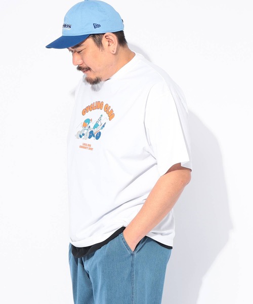 B&T CLUB(ビーティークラブ)の「Tシャツ 半袖 メンズ 大きいサイズ プリント クルーネック ヒヤテック USAコットン B&T CLUB (ビーアンドティークラブ)(Tシャツ/カットソー・メンズ・カーキ/ブラウン/ネイビー/ホワイト・X4(8L~9L)/X1(3L~4L)/X3(6L~7L)/X2(4L~5L))」の8枚目の写真