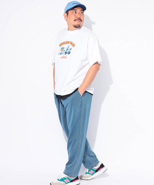B&T CLUB(ビーティークラブ)の「Tシャツ 半袖 メンズ 大きいサイズ プリント クルーネック ヒヤテック USAコットン B&T CLUB (ビーアンドティークラブ)(Tシャツ/カットソー・メンズ・カーキ/ブラウン/ネイビー/ホワイト・X4(8L~9L)/X1(3L~4L)/X3(6L~7L)/X2(4L~5L))」の9枚目の写真
