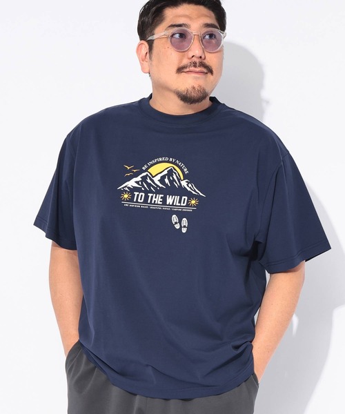 B&T CLUB(ビーティークラブ)の「Tシャツ 半袖 メンズ 大きいサイズ プリント クルーネック ヒヤテック USAコットン B&T CLUB (ビーアンドティークラブ)(Tシャツ/カットソー・メンズ・カーキ/ブラウン/ネイビー/ホワイト・X4(8L~9L)/X1(3L~4L)/X3(6L~7L)/X2(4L~5L))」の17枚目の写真