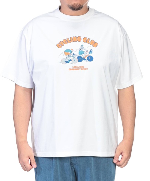 B&T CLUB(ビーティークラブ)の「Tシャツ 半袖 メンズ 大きいサイズ プリント クルーネック ヒヤテック USAコットン B&T CLUB (ビーアンドティークラブ)(Tシャツ/カットソー・メンズ・カーキ/ブラウン/ネイビー/ホワイト・X4(8L~9L)/X1(3L~4L)/X3(6L~7L)/X2(4L~5L))」の21枚目の写真