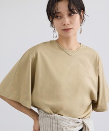 SALON adam et rope'（サロン アダム エ ロペ）の「プリマベールハーフスリーブTシャツ   UVケア（Tシャツ/カットソー）」