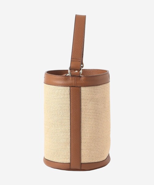 MACKINTOSH LONDON(マッキントッシュ ロンドン)の「【eclat5月号掲載】ラフィアブレードバケットバッグ(ショルダーバッグ・レディース・ベージュ・FREE)」の2枚目の写真