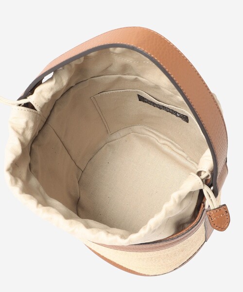 MACKINTOSH LONDON(マッキントッシュ ロンドン)の「【eclat5月号掲載】ラフィアブレードバケットバッグ(ショルダーバッグ・レディース・ベージュ・FREE)」の5枚目の写真